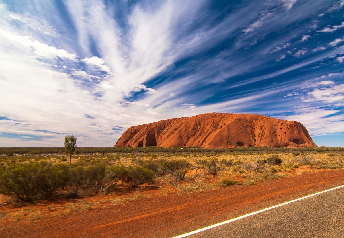 Uluru from a distance