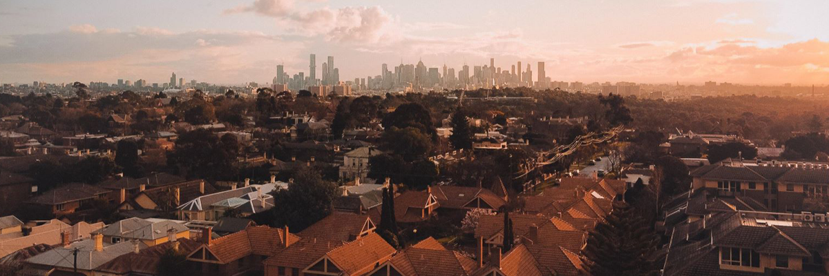    A skyline view of a suburb